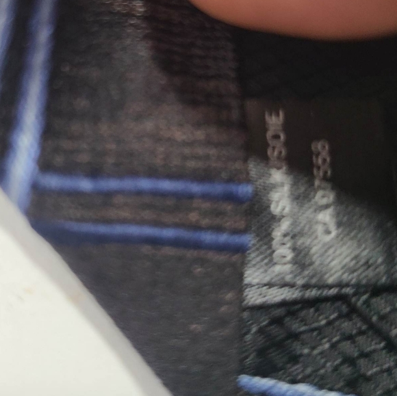 100% Silk Mexx Blue Striped Tie - Picture 5 of 6